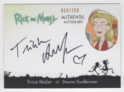 Tricia Helfer / Donna Gueterman RICK AND MORTY Season 2 Autograph