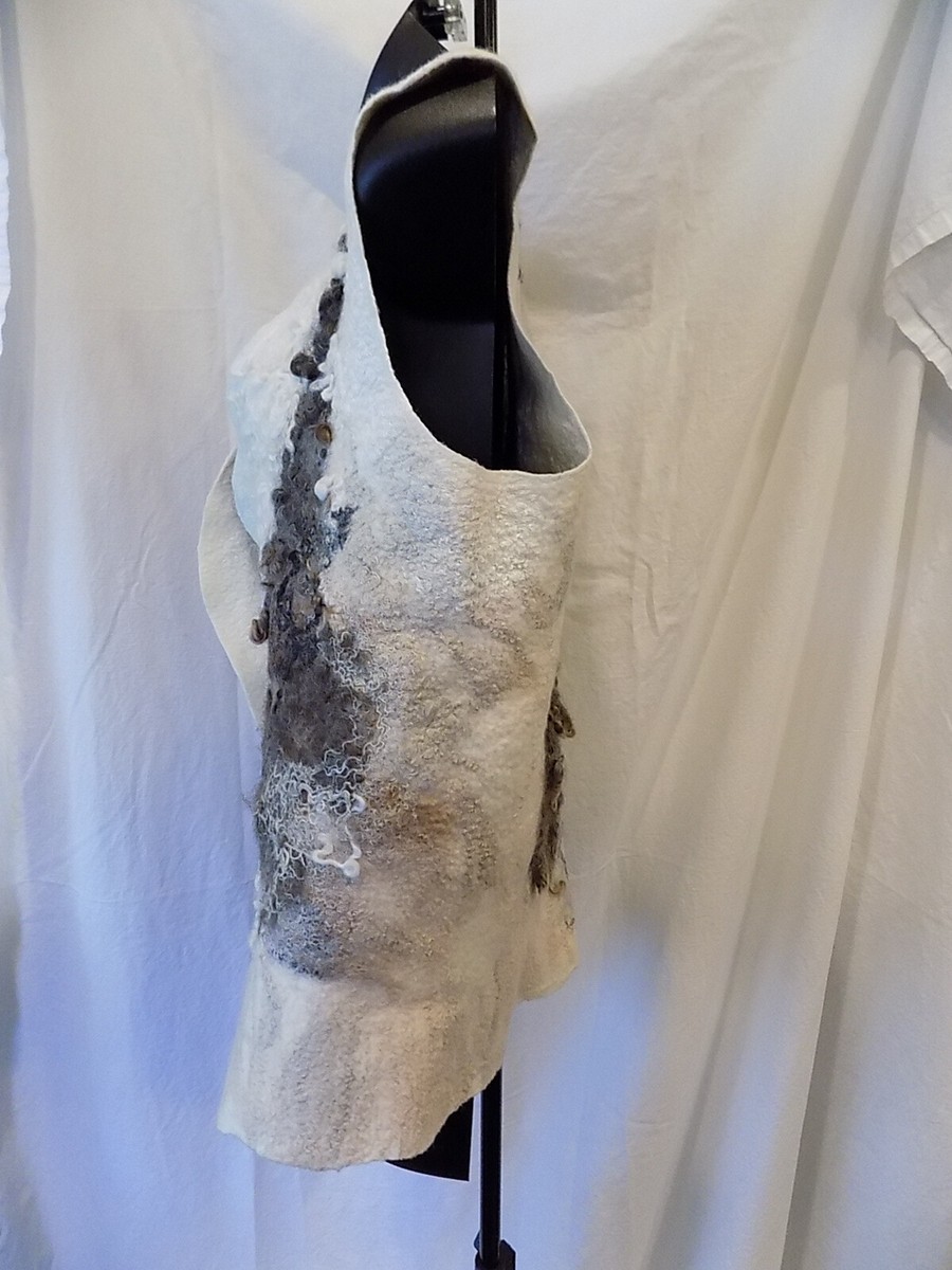 Handmade Open Front Llama Fur Vest, Wm Sz L (227) | eBay