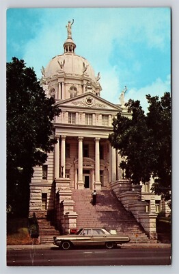 Waco Texas McLennan County Court House Postcard Vintage TX View 1970s