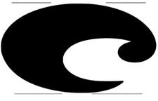 COSTA "C" Logo Vinyl Die Cut Decal Sticker