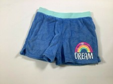Girls Members Mark Blue Lounge Shorts Rainbow Dream Size 14/16 NEW NWT