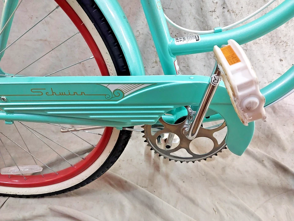 2020 Schwinn Perla Cruiser 经典自行车 15.5 英寸小号 26er 钢制 7 速船美国 — 第 4/4 张图片