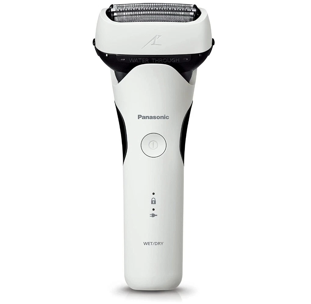 Panasonic Men's Shaver Lamb Dash 3 Blade White Bath Shaving ES-LT2B-W