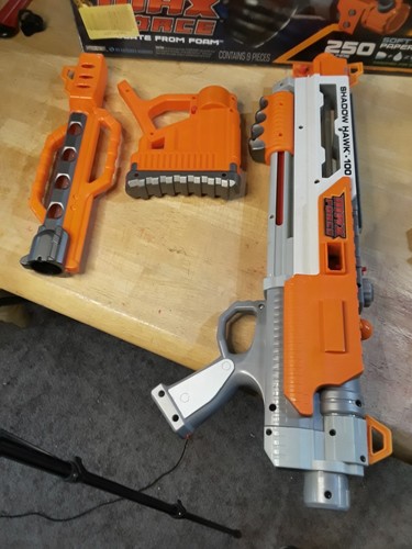 MAX FORCE SPLAT Blaster Lot, Terrornator-85, Shadow Hawk-100, Maximizer-60 Ammo - Picture 9 of 17
