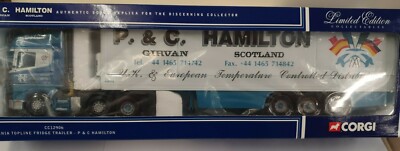 CORGI MODERN TRUCKS CC12906 P&C HAMILTON SCANIA KÜHLSCHRANK (NEU)