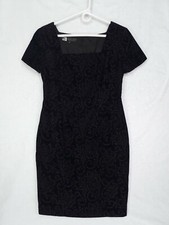 Vintage 90s y2k morgan taylor evening black velvet whimsigothic cocktail dress