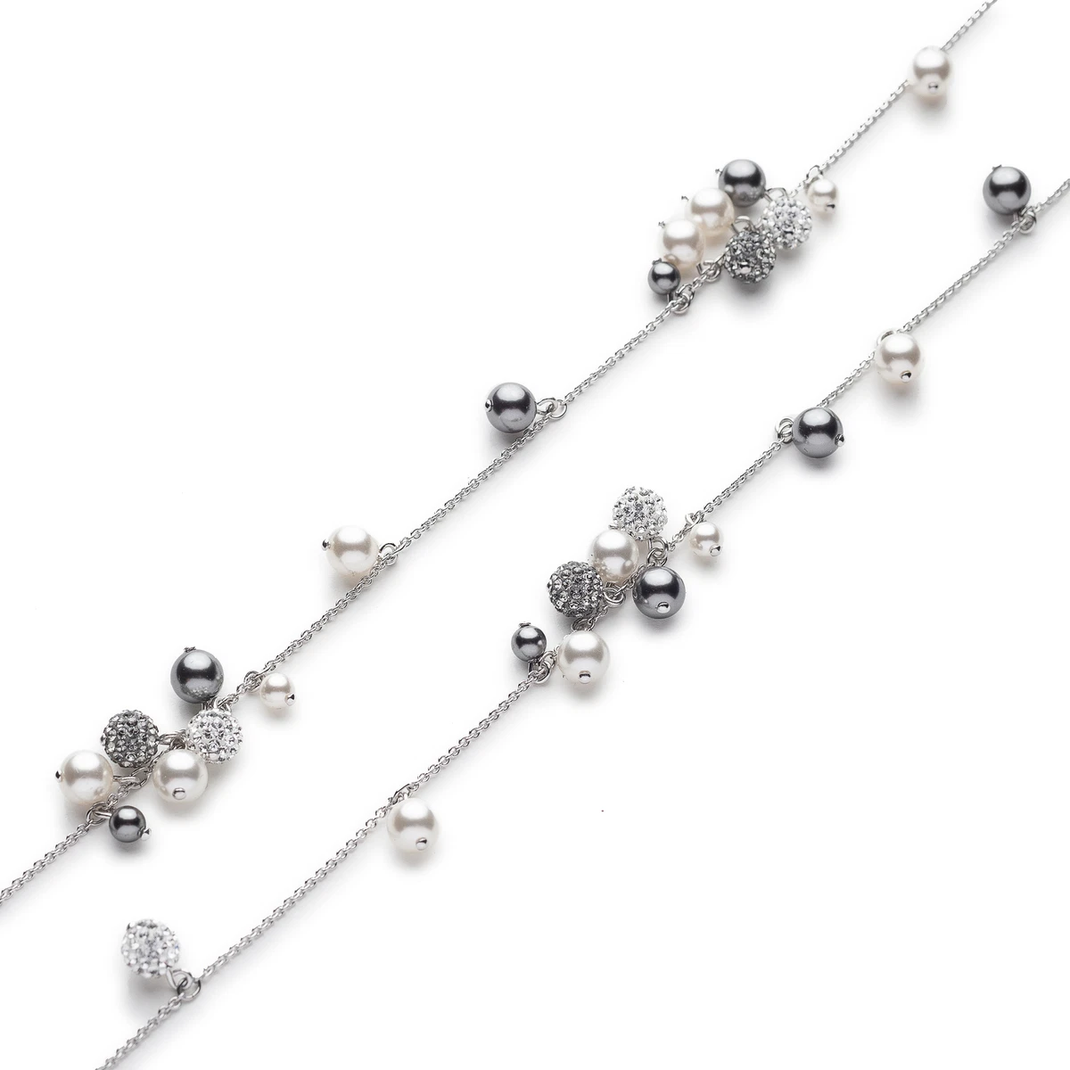 Swarovski Lady Jane Strandage 5374900 Rhodium Plated Necklace