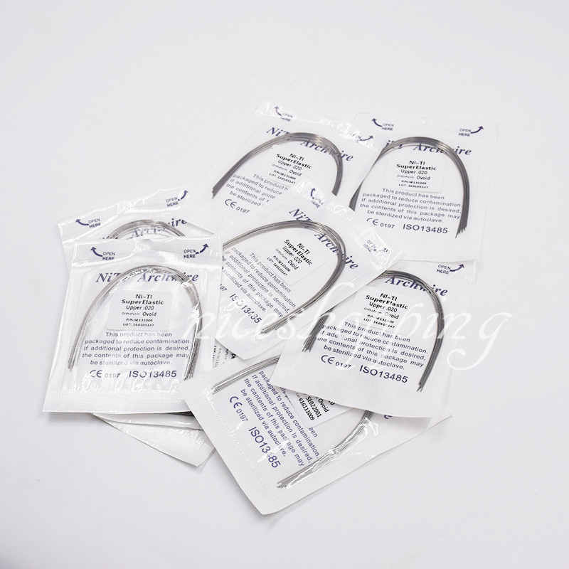 10 Pcs Dental Orthodontic Super Elastic Niti Arch Wire Round 10 Sizes