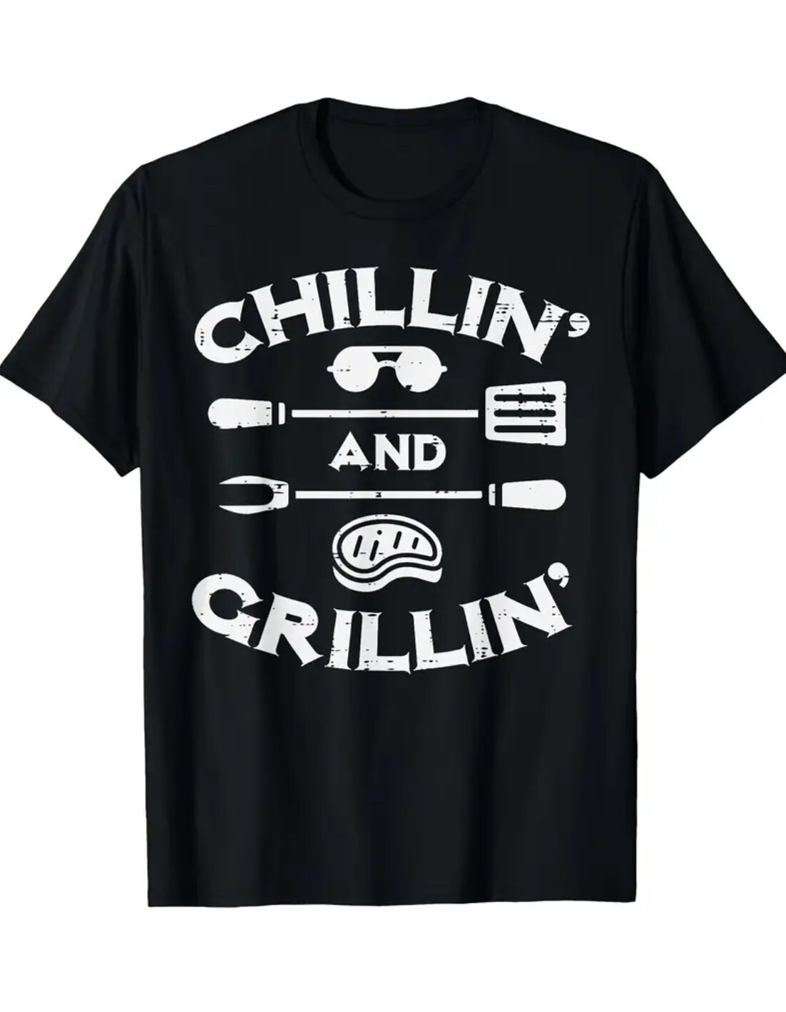 ALTRA Maglia uomo Chillin and Grillin BBQ Fun Grillmeister frase fino a 8XL