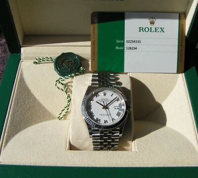 Rolex 126234 Datejust 36 Stahl Steel WG 750 07/2020 Box und Papiere - Bild 1 von 4