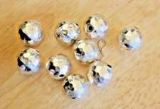 Thai Silver 12mm Hammered Beads