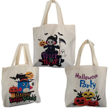 3 Cloth Trick or Treat Bags, Reusable Halloween Bag NEW, Fast Shipping
