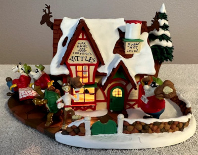 DANBURY MINT  ''MAX HARE & TOBY TORTOISE'S VITTLES''  DISNEY'S WINTER WONDERLAND