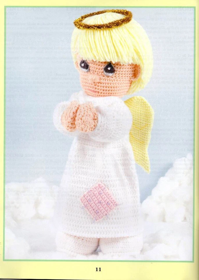 OOP!!! PRECIOUS MOMENTS DOLLS TO CROCHET 4 DESIGNS - Image 2 of 4