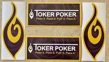 Official Toker Poker Lighter Smoke Tool Promo Stickers