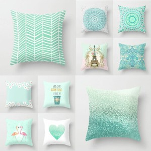 mint green pillow cases
