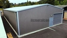 Isolierte Stahlhalle 12x30x4m sk 85kg Industriehalle Lagerhalle Gewerbehalle ITC