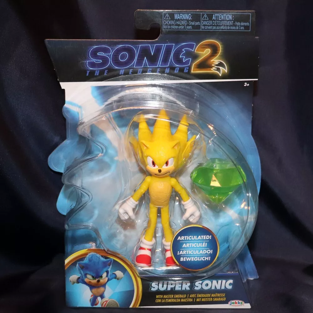 Sonic the Hedgehog - Super Sonic with Chaos Emerald 4 Action Figure