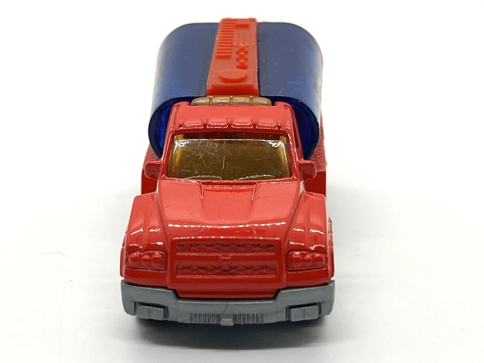 De colección/2001/Matchbox/Mattel/Camión cisterna/CHINA/Alarma 04 unidades/HC-FD/Rojo y azul Foto 2 de 4