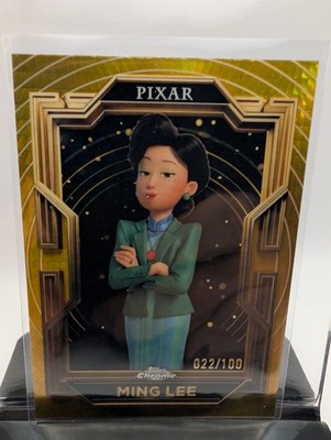 2025 Topps Pixar Gold Ming Lee Gilded Prism Etch Refractor #/100