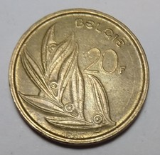 1981 BELGIUM 20 Francs coin
