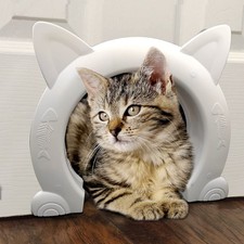 Cat Door for Interior Door,Hidden Pet Litter BoxPet Door for Cats up to 25 lb...