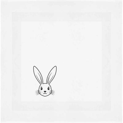 Baumwollserviette/Essenstuch ''Osterhasengesicht'' (NK00051079)
