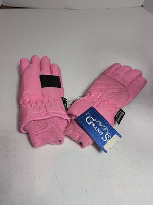 New! Girl's Grand Sierra WINTER GLOVES w/ THINSULATE  Size 4-6 Pink