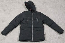 Member's Mark Boys Ultimate Parka Full Zip Jacket Black Kids Size 14/16