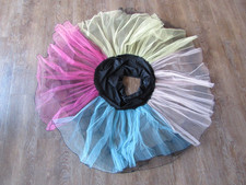 Vintage Francine M Petticoat Circle Skirt Square Dance Underskirt Colorful