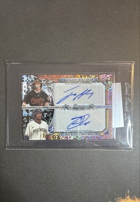 2024 Bowman Sterling - Dual Refractor Auto Jackson Chourio Jackson Holliday 9/15