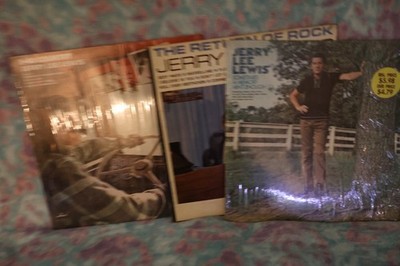 Country LP Lot of 3 Jerry Lee Lewis The Return of Rock & Johnny Rodriguez Vinyl