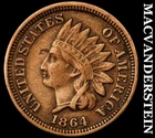 1864 CN Indian Head Cent - Scarce  Very Fine  Semi-key  Better Date  #i6319