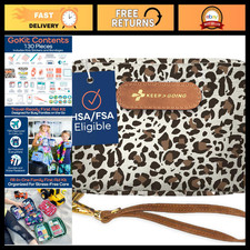 Travel First Aid Kit for Kids - 130 Pieces, TSA-Approved, Latex-Free, Compact fo