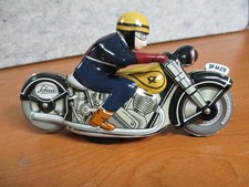 SCHUCO TIN LITHO WINDUP MOTORACER 1006 MOTORCYCLE-MINT IN BOX W/KEY