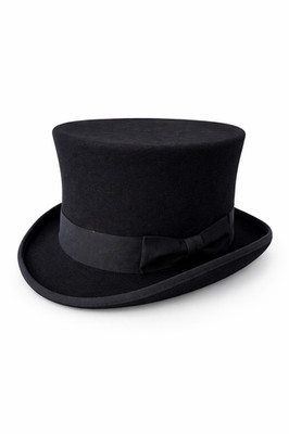 Handgefertigter Wollhut Qualität Hochzeit Ascot Event Filz Zylinderhut