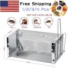 USA Mouse Trap Rat Trap Rodent Trap Live Catch Cages - Easy to Set Up and Reuse