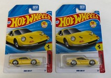 Hot Wheels Ferrari Dino 206 Gt Yellow Lot 2 2026 P Case In Stock