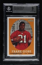 2005 Topps Heritage Design Variation Short Print Frank Gore #73 BGS 9 MINT 0ol8