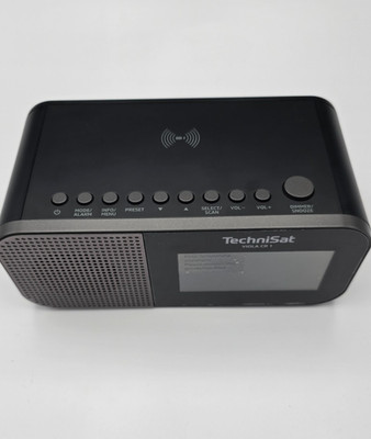 TechniSat VIOLA CR 1 DAB+ Radiowecker mit Wireless Charging 2 Weckzeiten Wie Neu