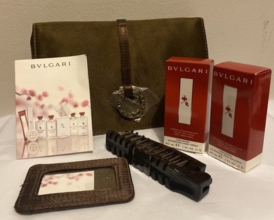 BVLGARI Emirates Kosmetik Reise Kosmetiktasche unbenutzt mit einigen Artikeln