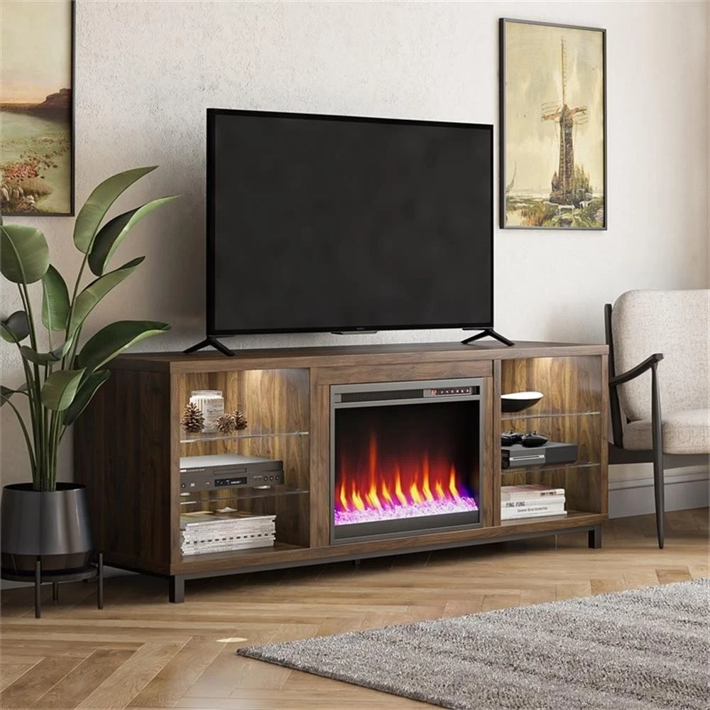 Ameriwood Home Lumina Fireplace TV Stand - Thumbnail 5