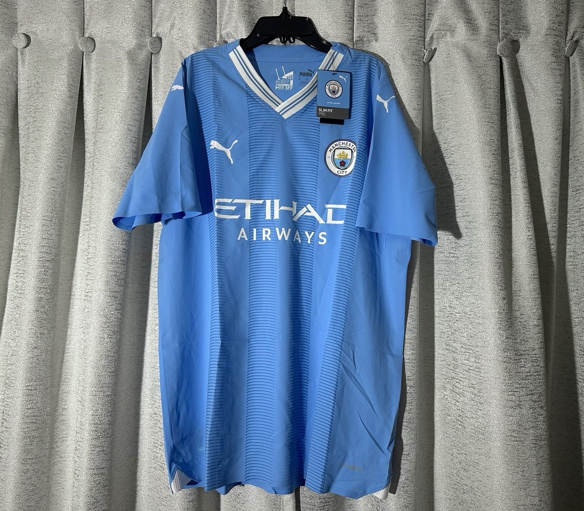 Manchester City 23/24 Home Puma Ultraweave Authentic Soccer Jersey
