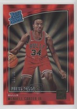 2018-19 Donruss Rated Rookies Press Proof Red Laser 53/99 Wendell Carter Jr 3c7