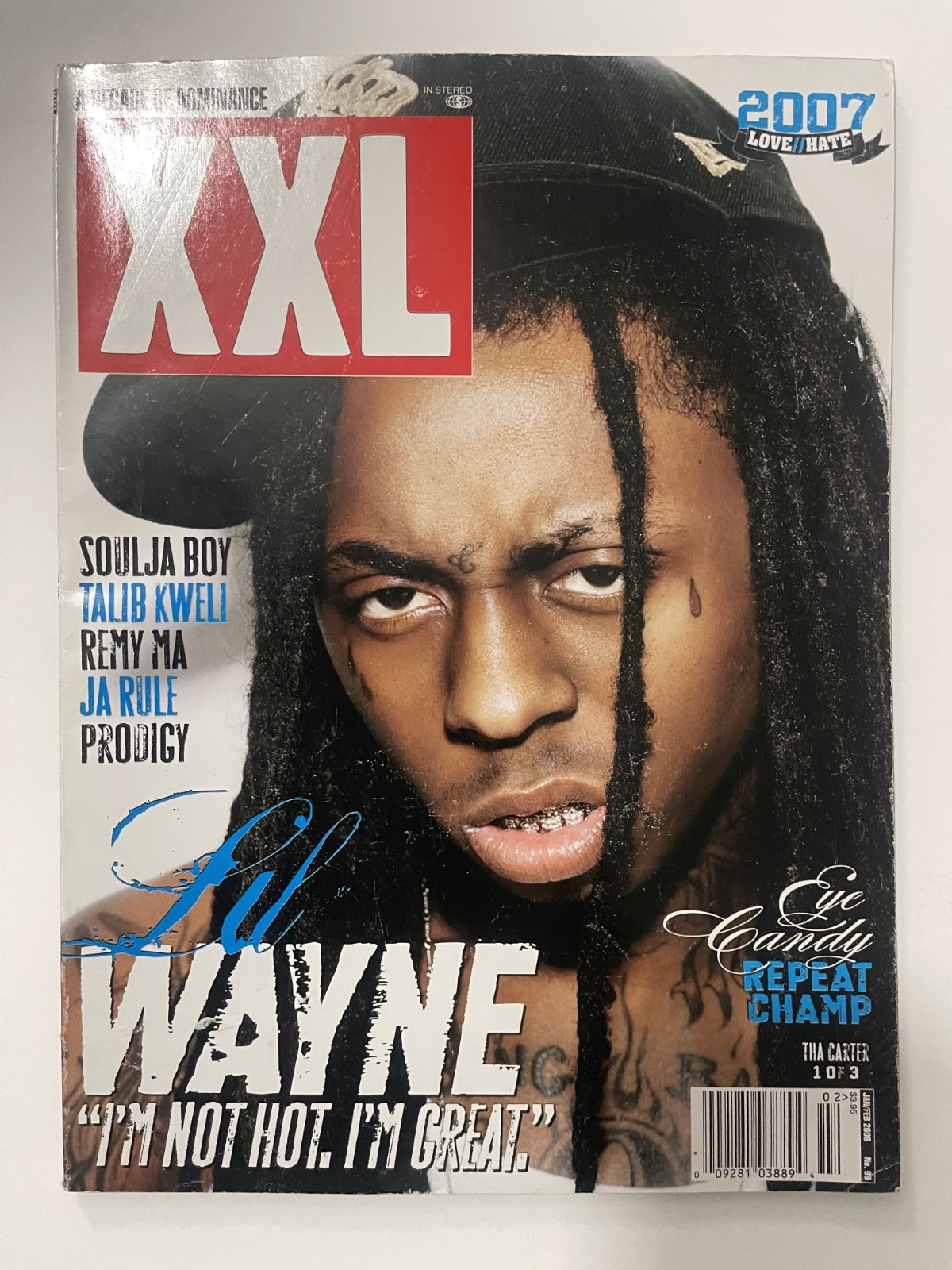 XXL Magazine January February 2008 Lil Wayne