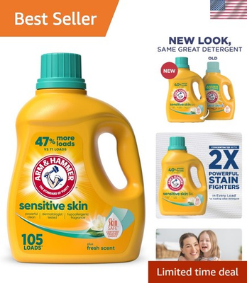#ad #ad ARM amp; HAMMER Sensitive Skin Liquid Laundry Detergent 105 fl oz 105 Loads $12.99