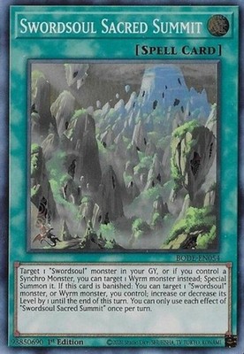 Swordsoul Sacred Summit - BODE-EN054 - Super Rare - 1st Edition - Near Mint