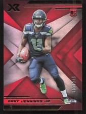 2019 Panini XR Gary Jennings Jr. Red #/249 RC Rookie #138 Card. rookie card picture
