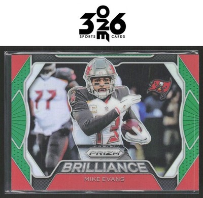 Mike Evans 2019 Panini Prizm Brilliance Prizms Green #B-ME
