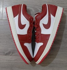 NIKE AIR JORDAN 1 LOW SE WHITE DUNE RED SAIL TAGLIA US 10 UK 9 EU 44 FJ3459-160 NUOVA